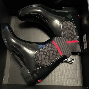 Coach rainbooties NWT